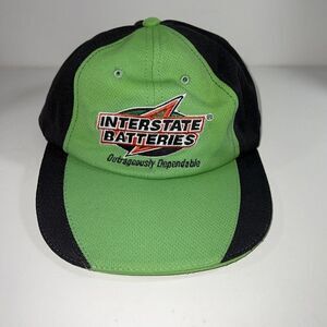 Team Interstate Batteries Nascar Hat Strapback 11 18 20 Cap Black Green Cap